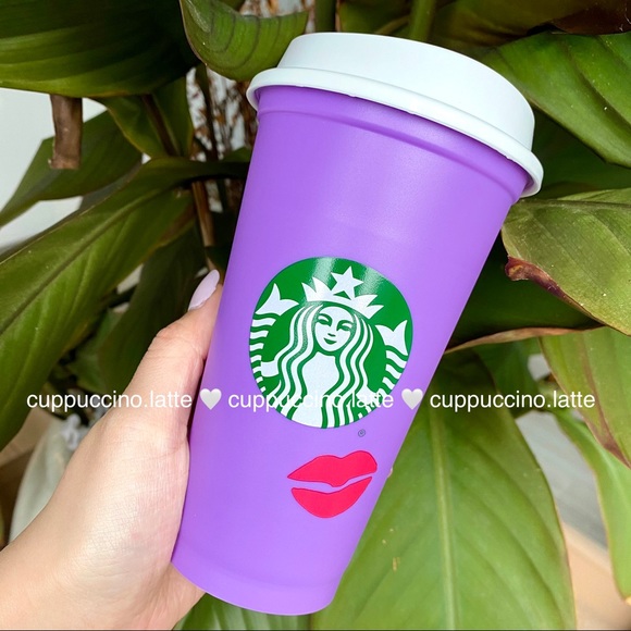 Starbucks Other - 💜NEW💜Color Changing Lips Valentine Hot Cup